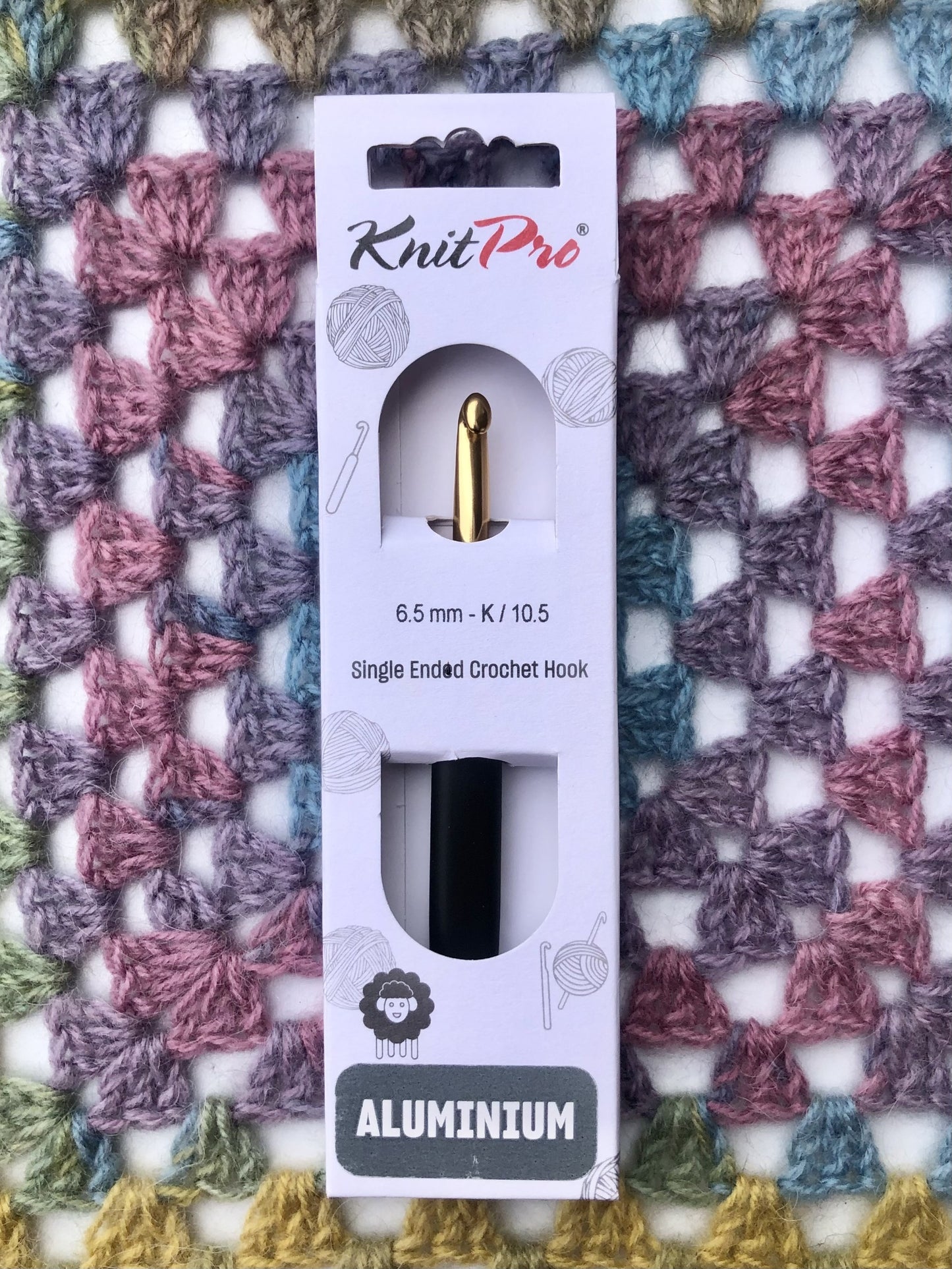 KnitPro Aluminium crochet hook 6.50mm