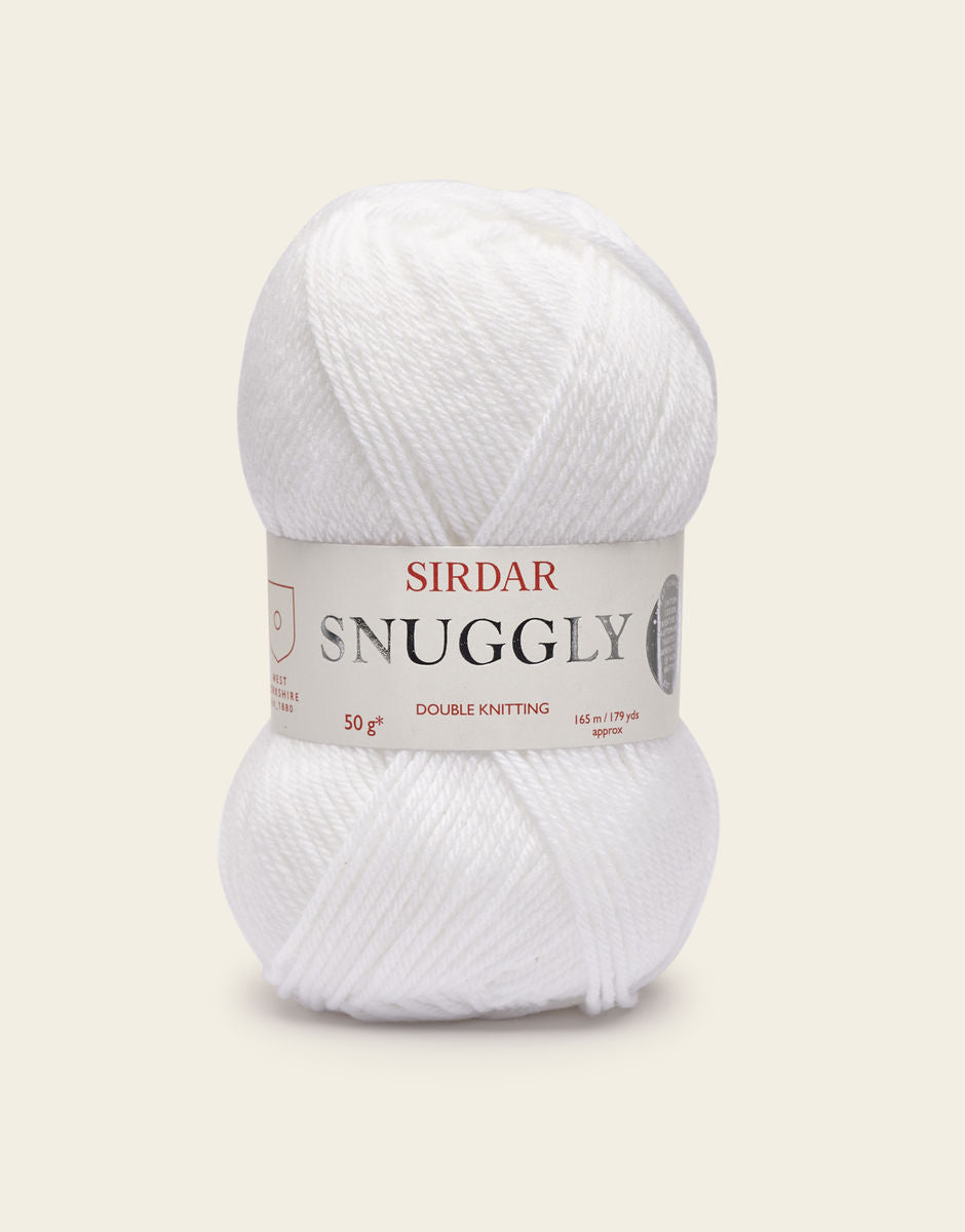 Sirdar Snuggly DK White, 50g 0251