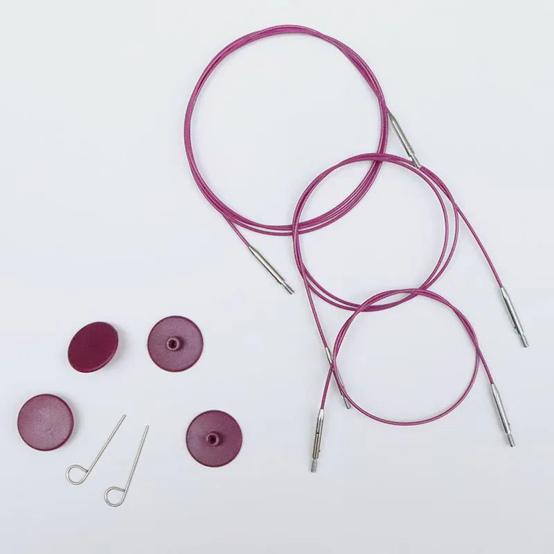 Knit Pro, Stainless Steel Swivel Cables