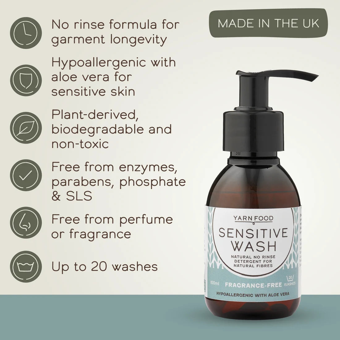 Yarn Food, Sensitive wash