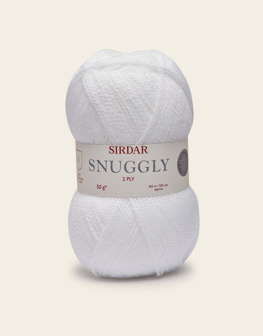 Sirdar Snuggly 3ply White (251), 50g
