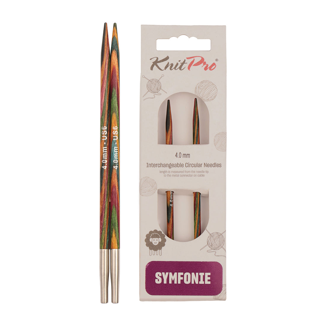 Kit Pro, Symfonie 2 Interchangeable Circular Knitting Needles, 13cm