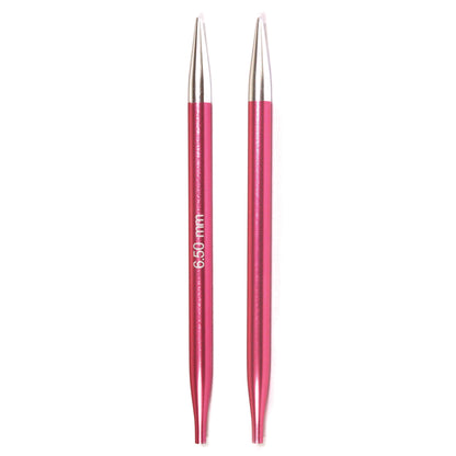 KnitPro Zing Interchangeable needles, 6.50mm, 5" length