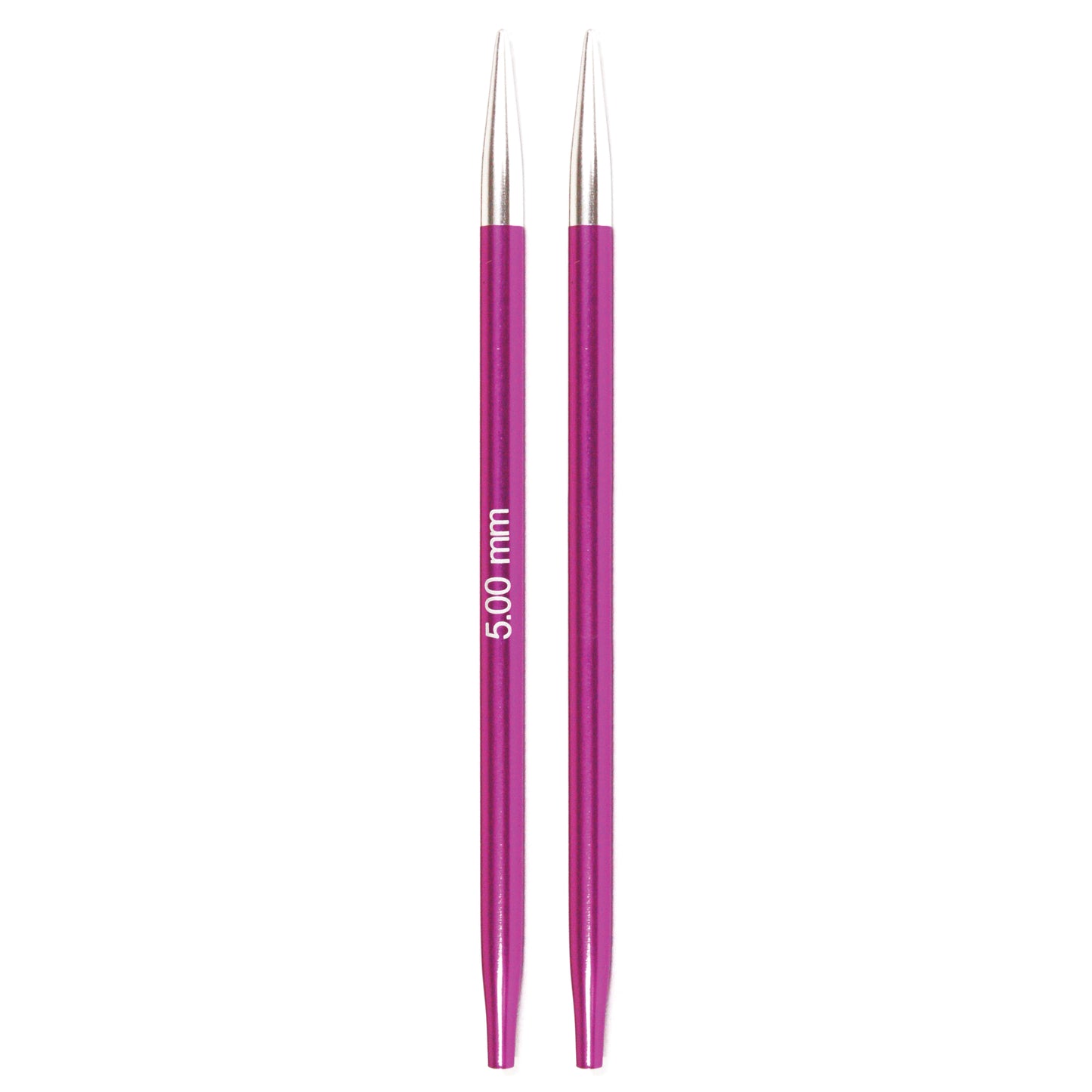 KnitPro Zing Interchangeable needles, 5mm, 5" length