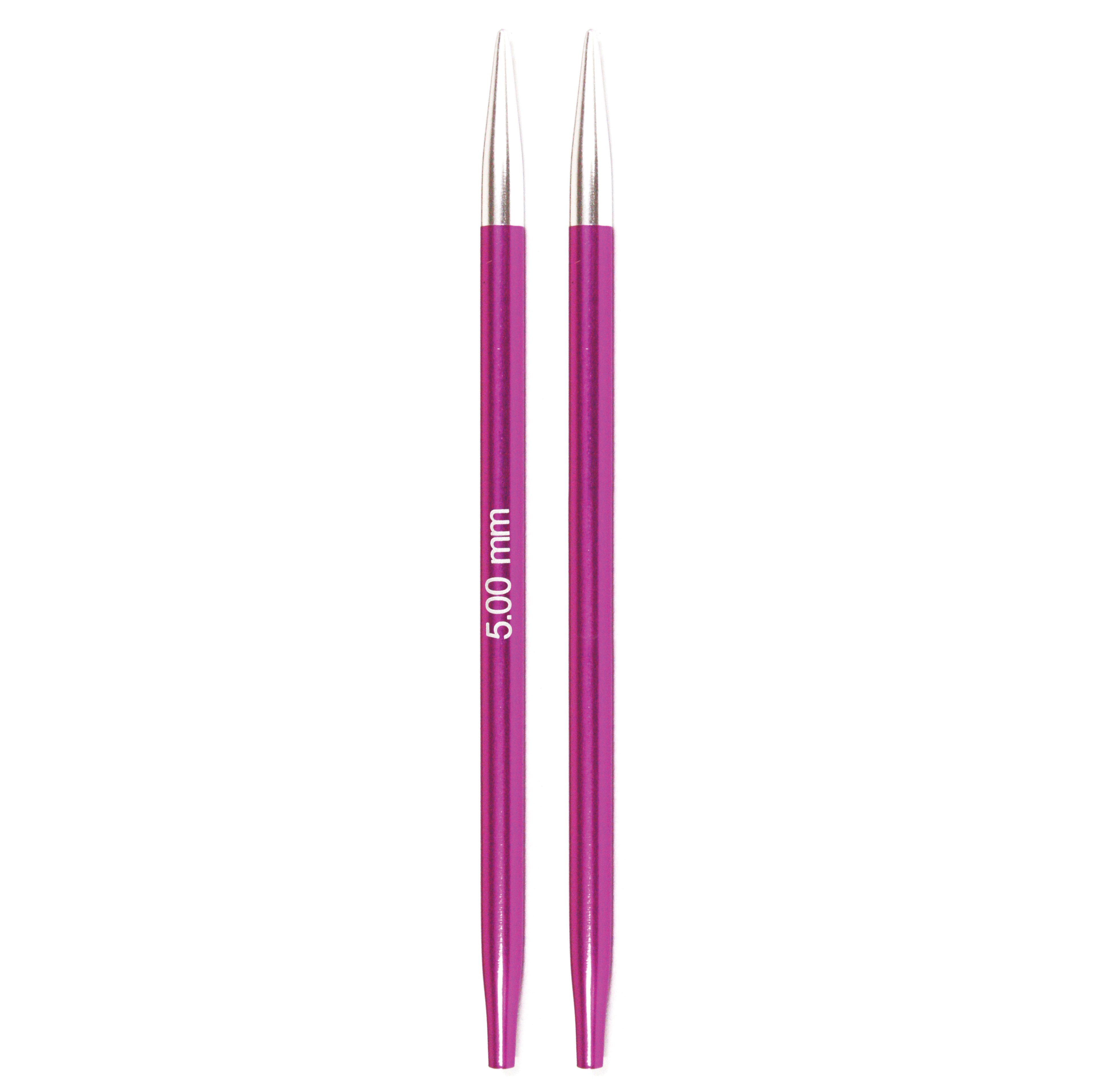 KnitPro Zing Interchangeable needles, 5mm, 5" length